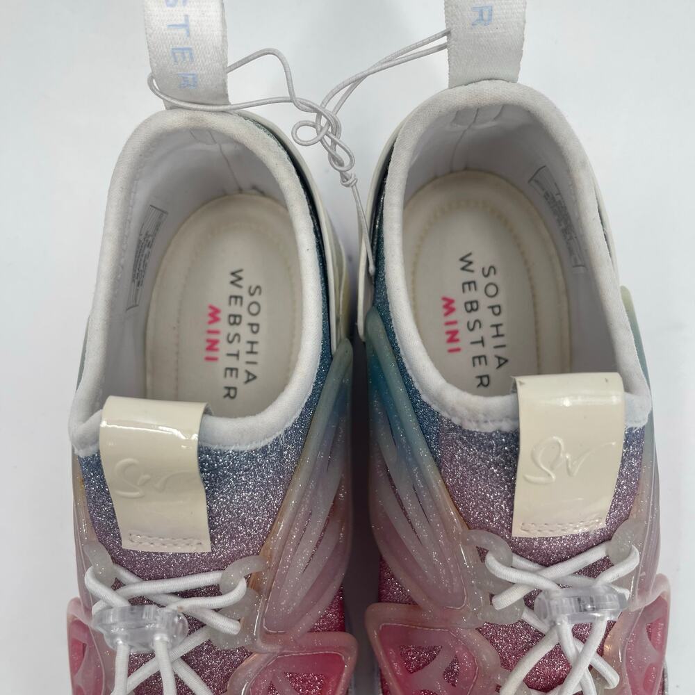SOPHIA WEBSTER Mini Shoes Girls Size 34 (US 2) Sneakers Butterfly Ombre Rainbow - Picture 11 of 16